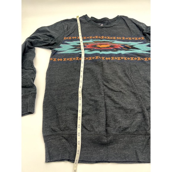 On The Byas Gray Crewneck Lightweight Sweatshirt - Picture 4 of 6